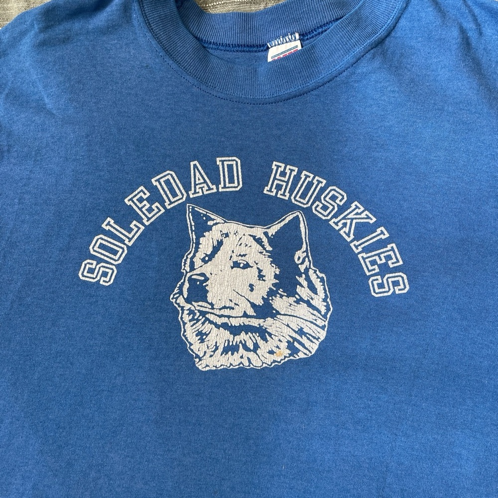 Vintage 70s Soledad Huskies T Shirt